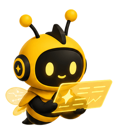 Exubee holding a task card and working industriously